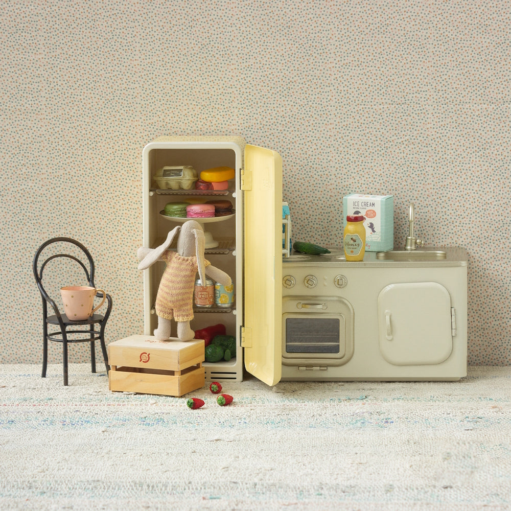 Maileg Miniature Fridge Yellow