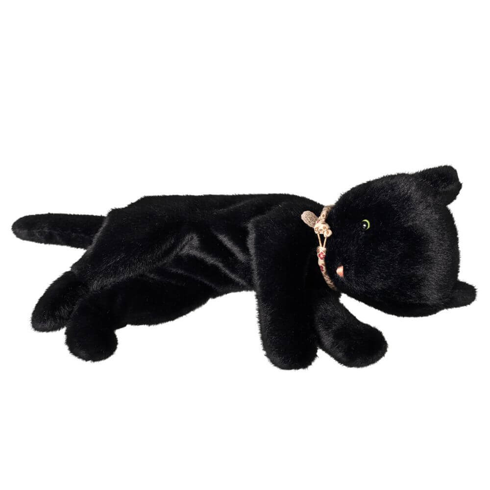 Maileg Sleeping Kitten Plush Medium Black