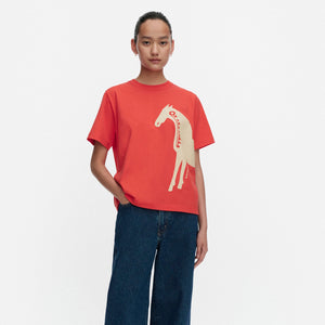 Marimekko Else Musta Tamma Cotton T-Shirt