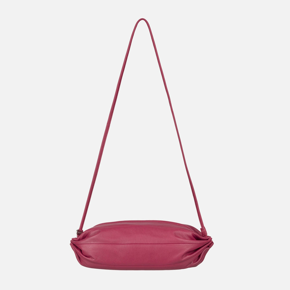 Marimekko Karla Leather Shoulder Bag Wine Red