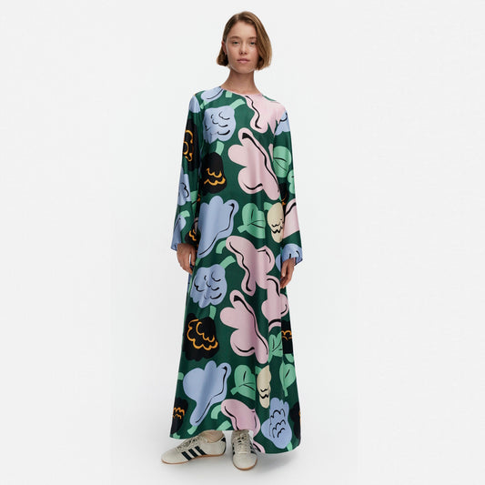 Marimekko Kaunista Kukasta Kukkaan Silk Dress