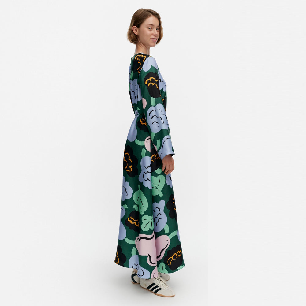 Marimekko Kaunista Kukasta Kukkaan Silk Dress