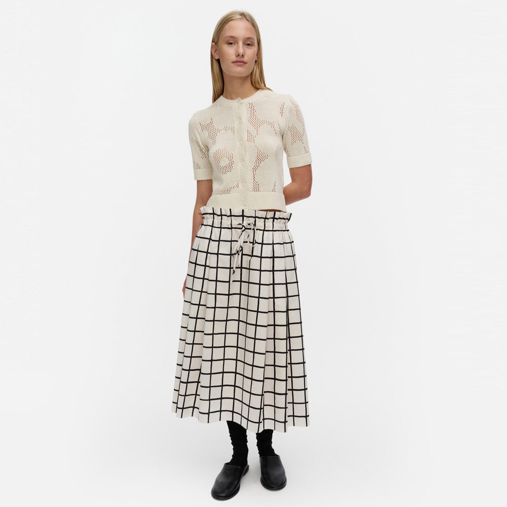 Marimekko Kirjoitus Iso Ruutu Skirt