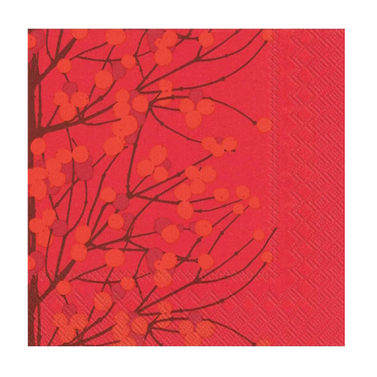 Marimekko Lumimarja Red Napkin