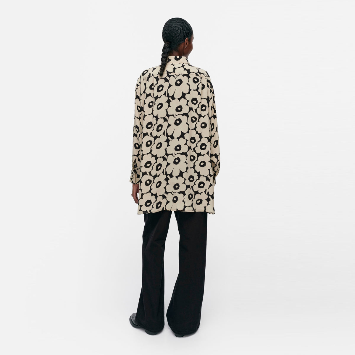 Marimekko-sivuta-mini-unikko-cupro-shirt