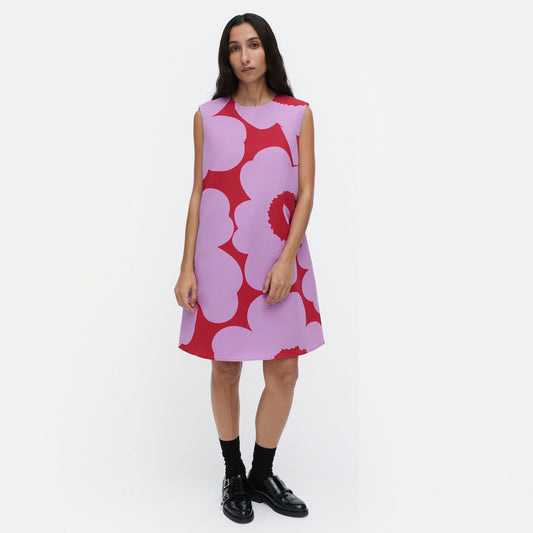 Marimekko Sopiva Unikko Cotton Linen Dress