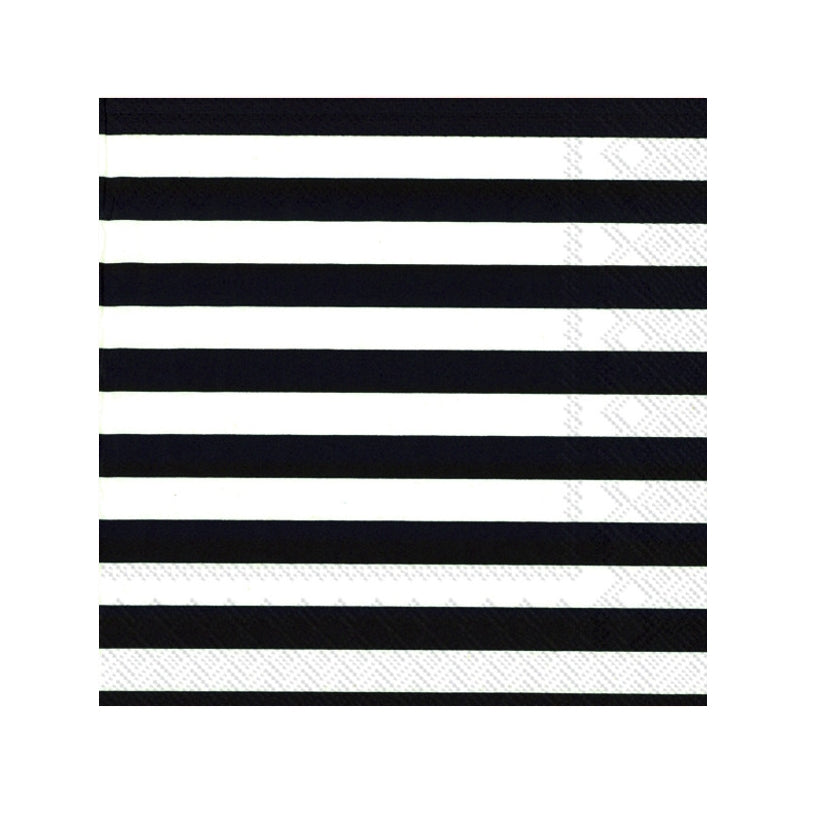 Marimekko-tasaraita-black-cocktail-napkin