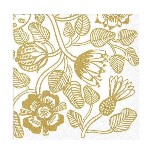 Marimekko Tiara Gold Cocktail Napkin