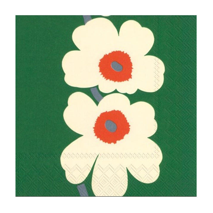 Marimekko-unikko-anniversary-green-napkin