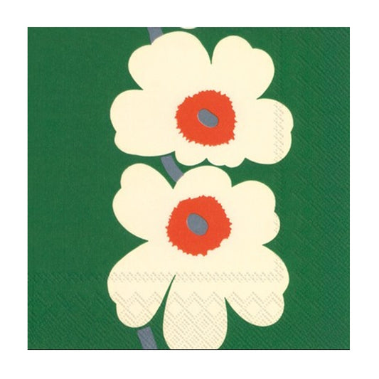 Marimekko-unikko-anniversary-green-napkin