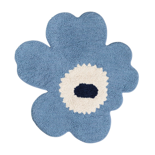 Marimekko Unikko Bath Mat Light Blue