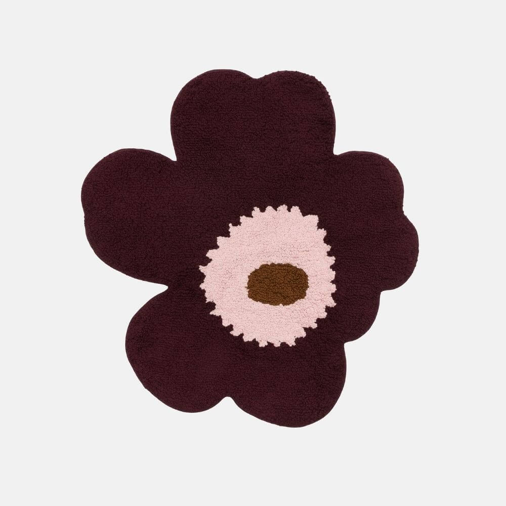 Marimekko Unikko Bath Mat Plum