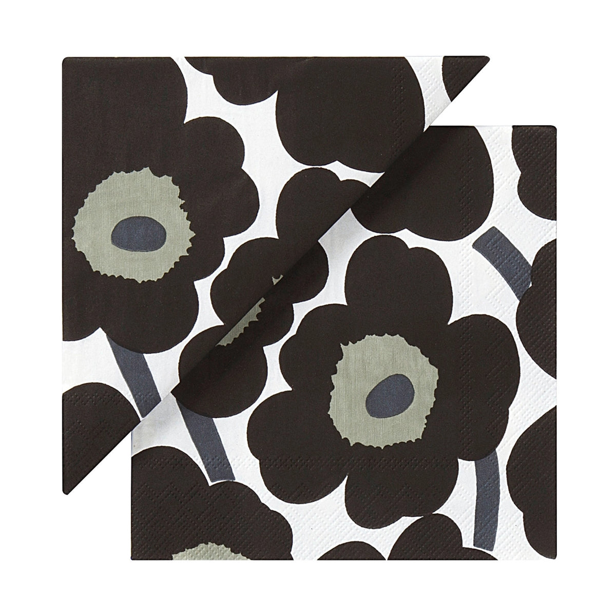 Marimekko-unikko-napkin-black-white