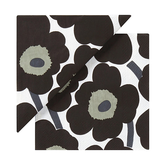 Marimekko-unikko-napkin-black-white