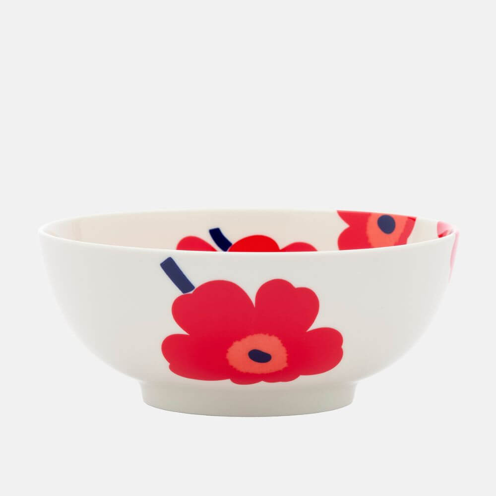 MarimekkoUnikkoBowl1.3LRed1_1