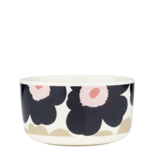 Marimekko Unikko Bowl 5dl Charcoal-Sand