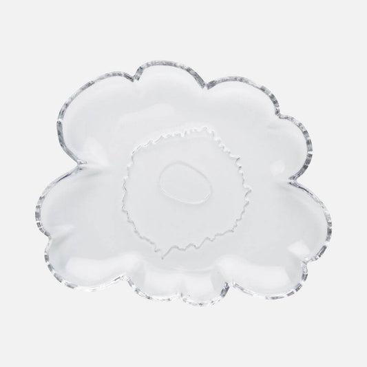 Marimekko Unikko Glass Plate 20cm Clear