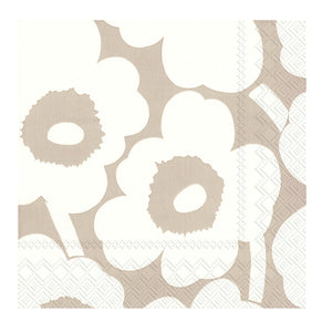 Marimekko Unikko Linen White Napkin