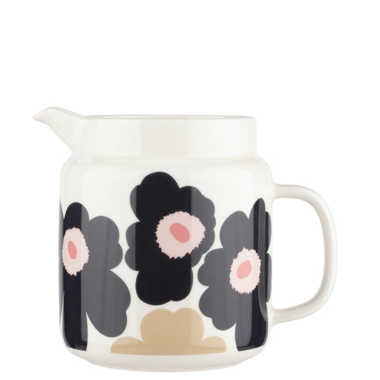 Marimekko Unikko Pitcher Charcoal-Sand