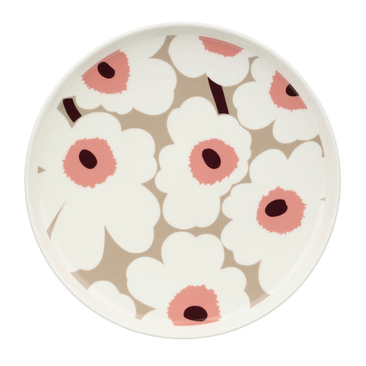 Marimekko Unikko Plate 25cm Beige-Pink