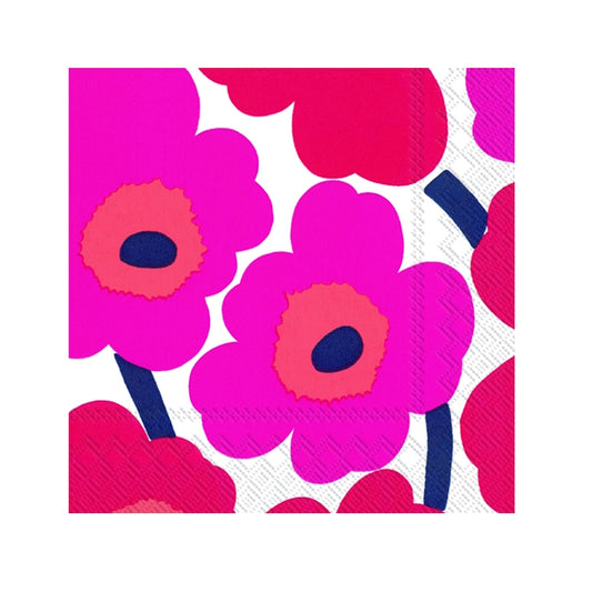 Marimekko Unikko Red Cocktail Napkin