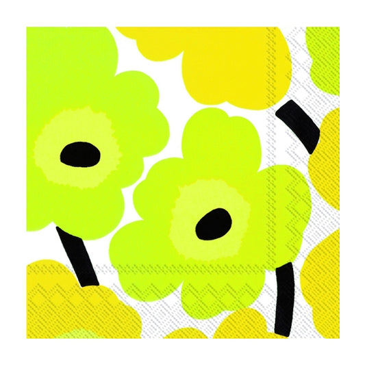 Marimekko-unikko-yellow-napkin