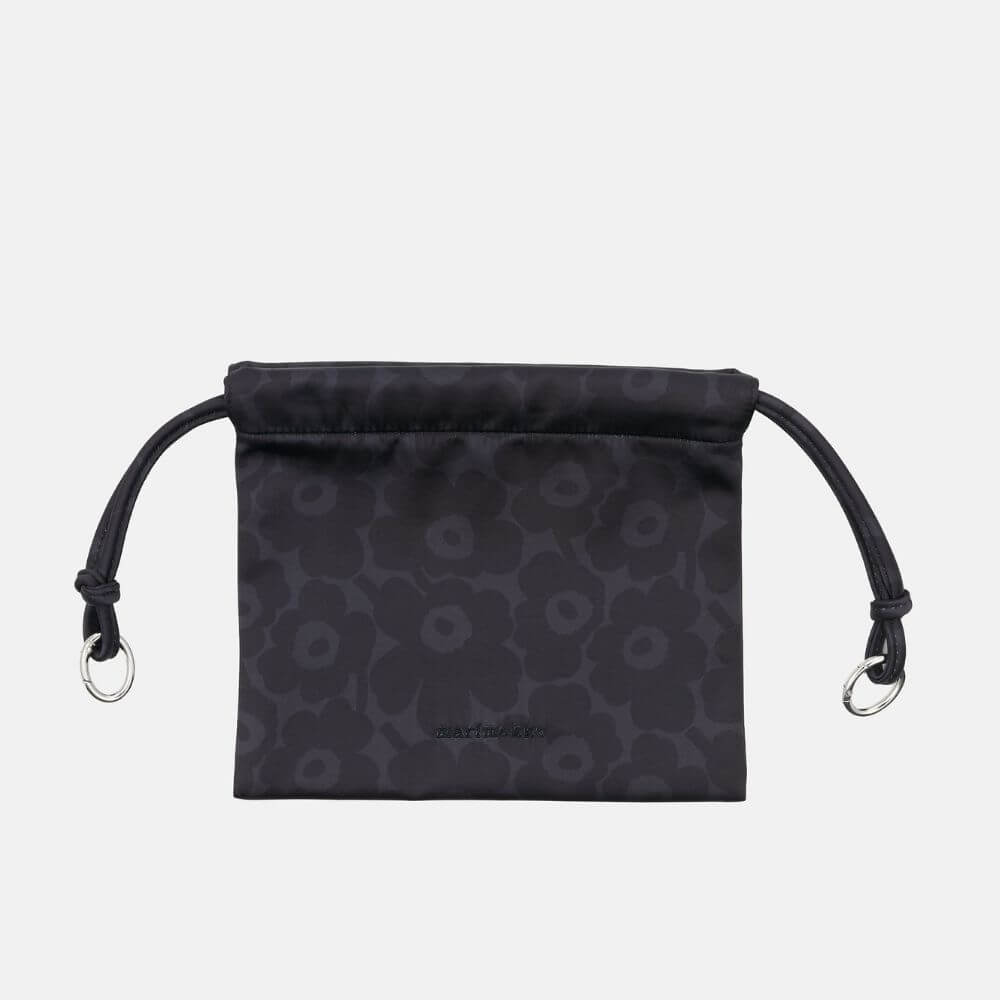 Marimekko_Cirra_Satin_Unikko_Handbag_Black_-_Front_1