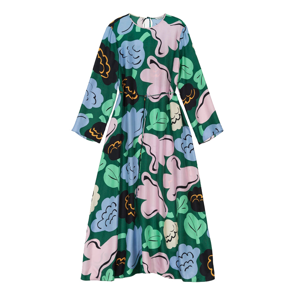 Marimekko Kaunista Kukasta Kukkaan Silk Dress
