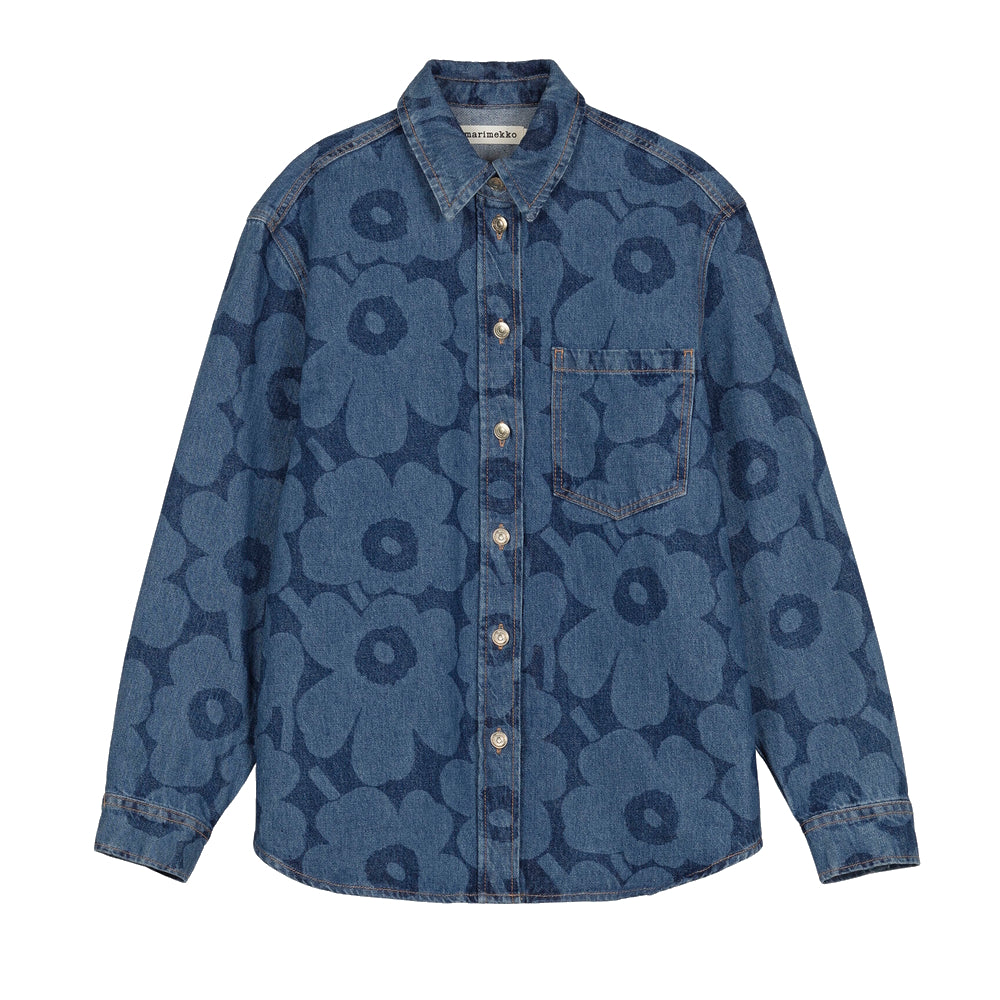 Marimekko Vaihe Unikko Denim Shirt