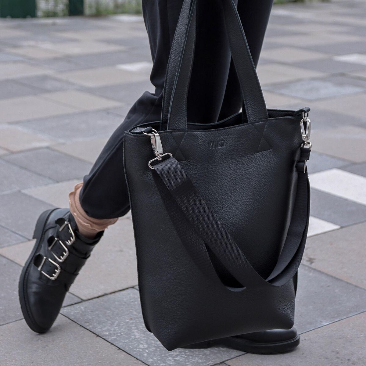Miiko Sola Leather Bag Black