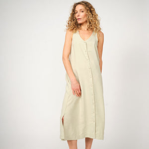 Mos Mosh Nula Long Dress Moss Grey