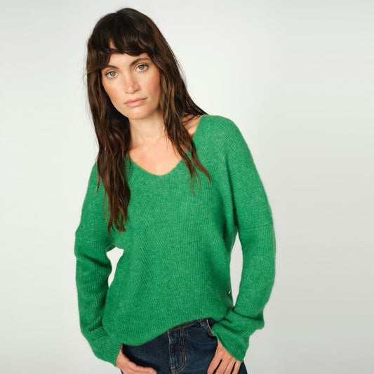 Mos Mosh Thora V-Neck Knitted Jumper Amazon