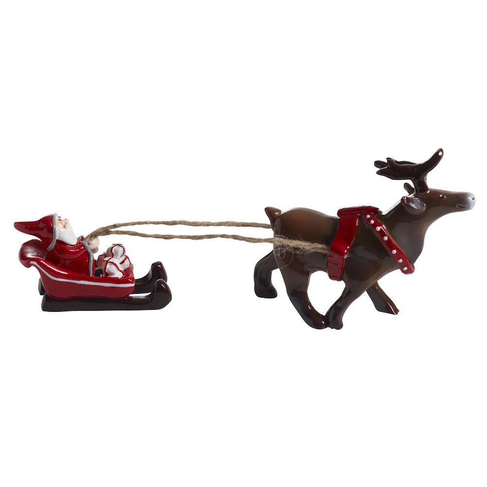 Naasgransgarden Santa Tomtesson on Sleigh 17cm