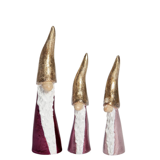 Naasgransgarden Tall Santa pink 3pcs 7-9cm