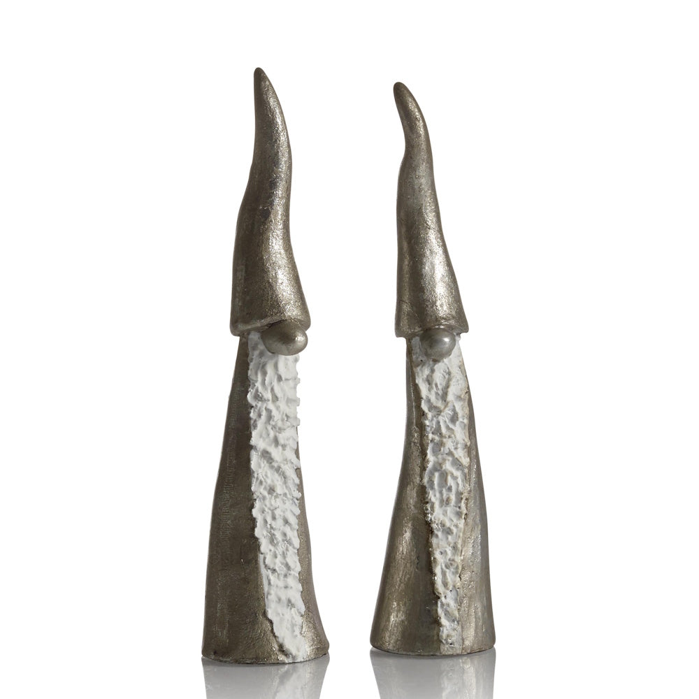 Naasgransgarden Tall Santa silver 2pcs 15cm