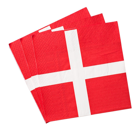Napkins Danish Flag