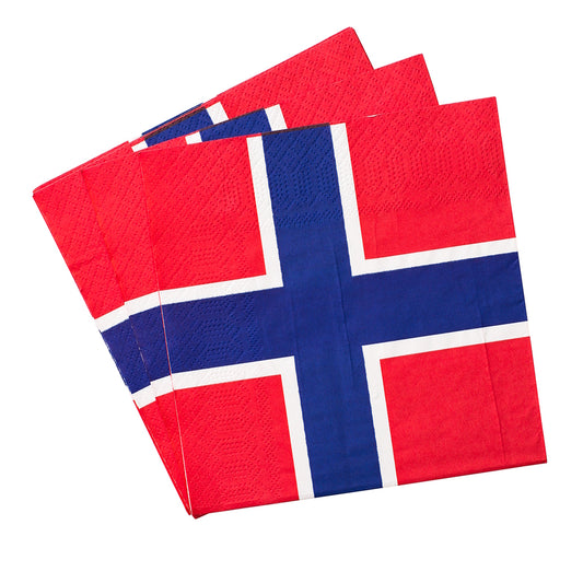 Napkins Norwegian Flag