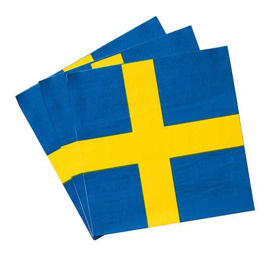 Napkins Swedish Flag
