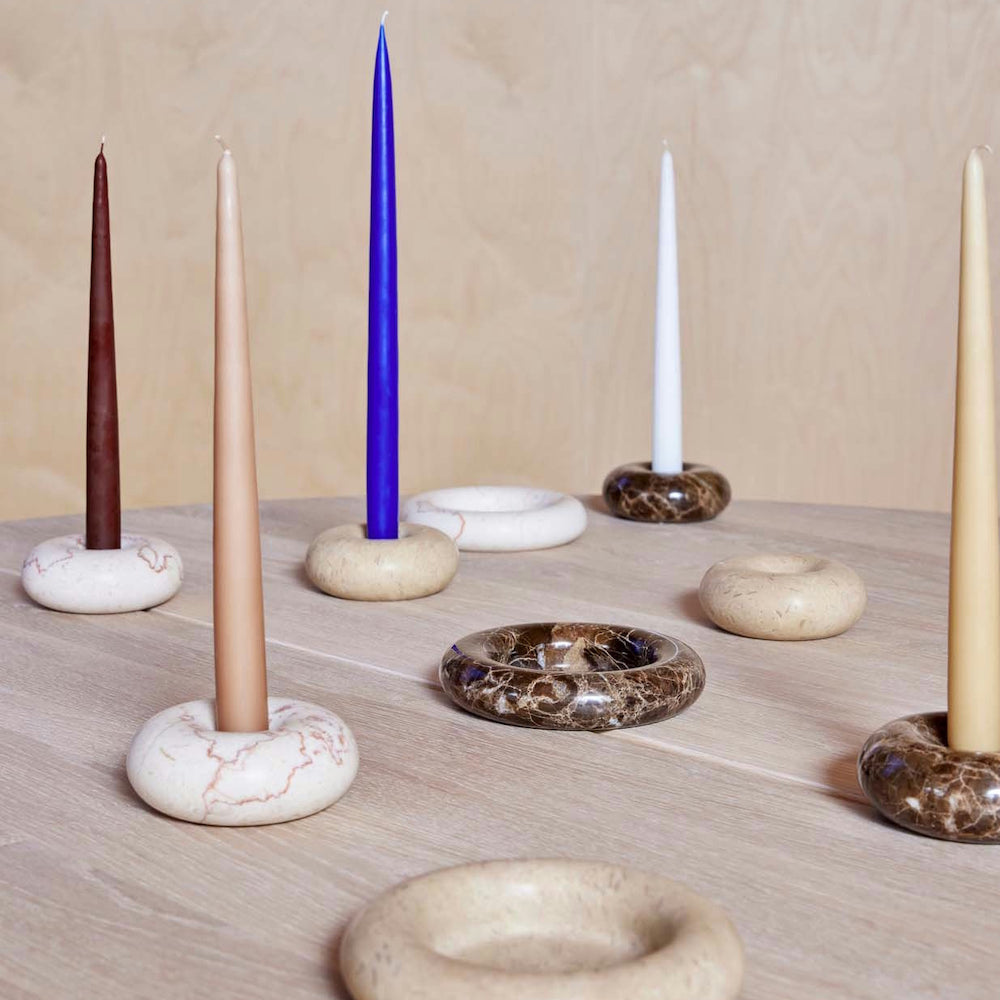 OYOY Fukai Candles Large 2pk Latte