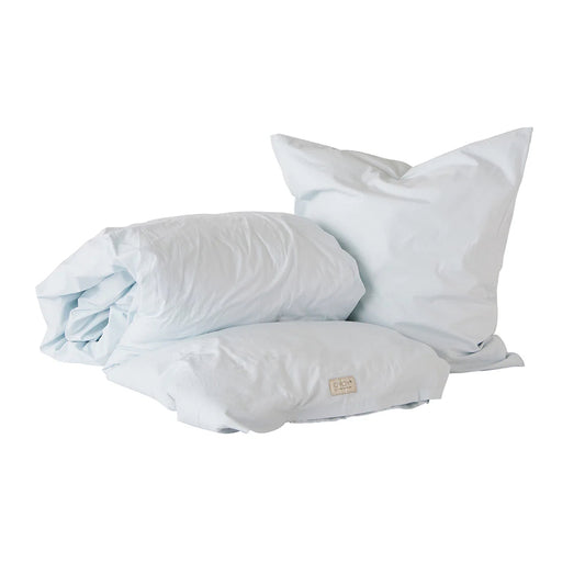 OYOY Nuku Baby Cot Bedding Ice Blue