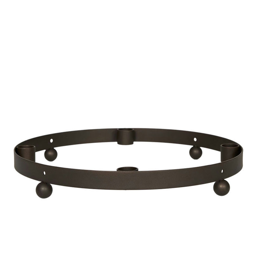 OYOY Pearl Advent Candleholder Brown