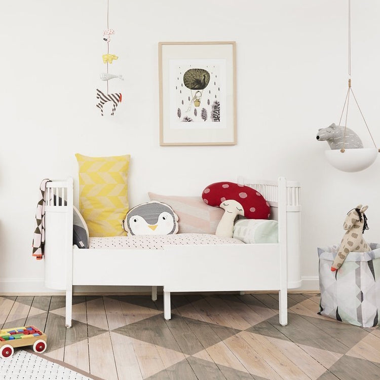 OYOY Penguin Organic Cotton Kids Cushion