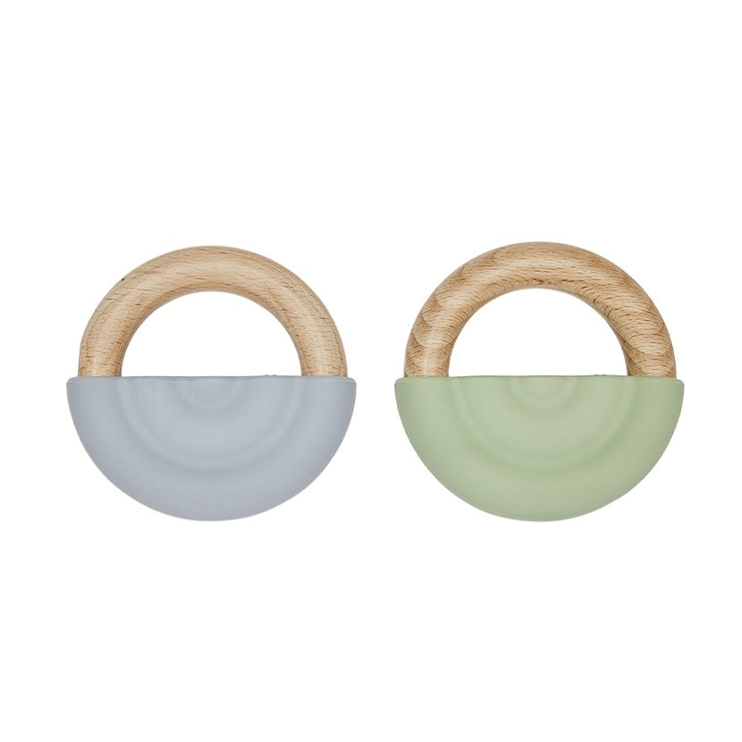 oyoy-rainbow-teether-2pack-dusty-blue-green