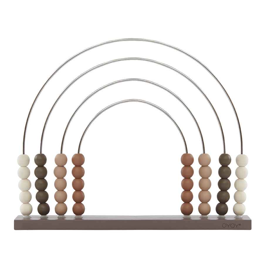OYOY Rainbow Wooden Abacus Brown