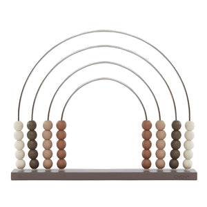 OYOY Rainbow Wooden Abacus Brown