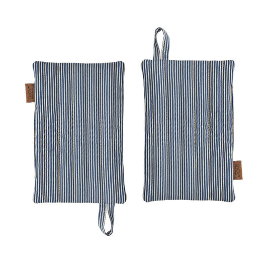 OYOY Striped Denim Potholder 2pack
