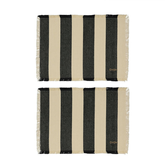 OYOYToppuPlacematPackof2Black