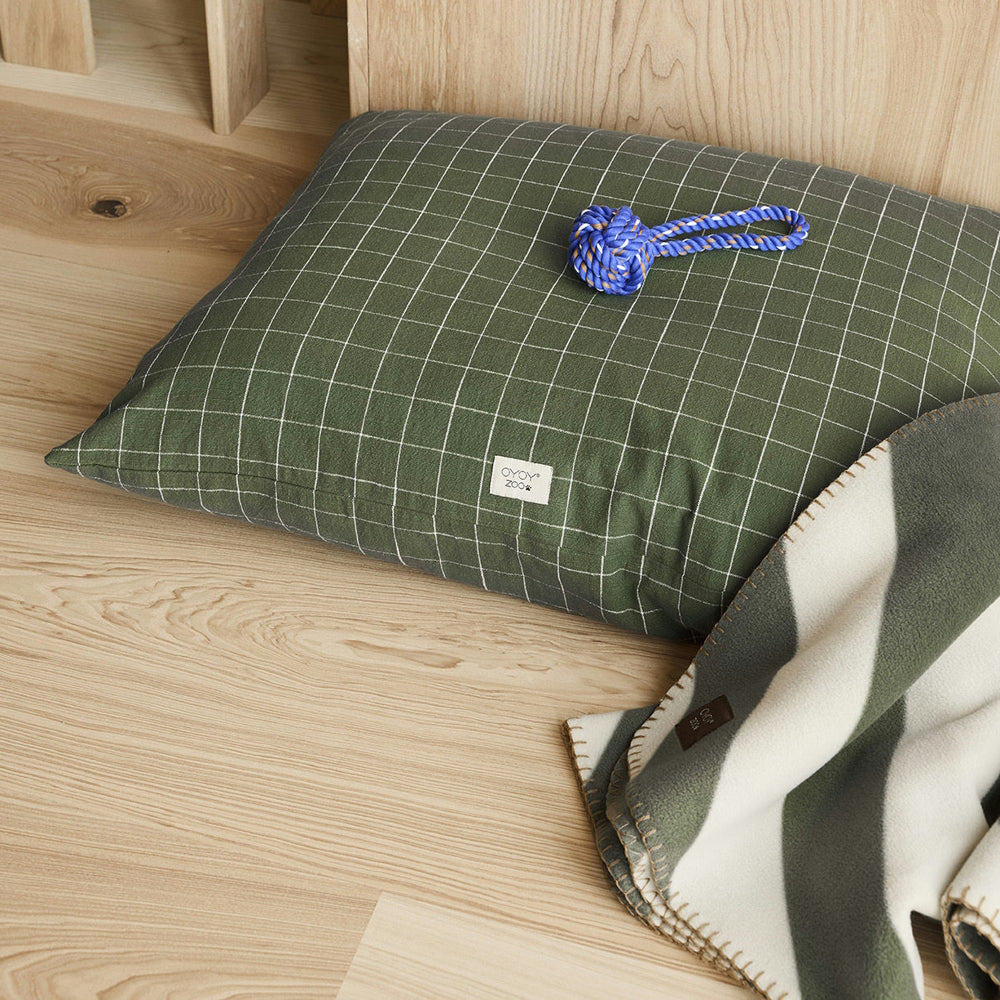 OYOY Kyoto Dog Cushion Olive