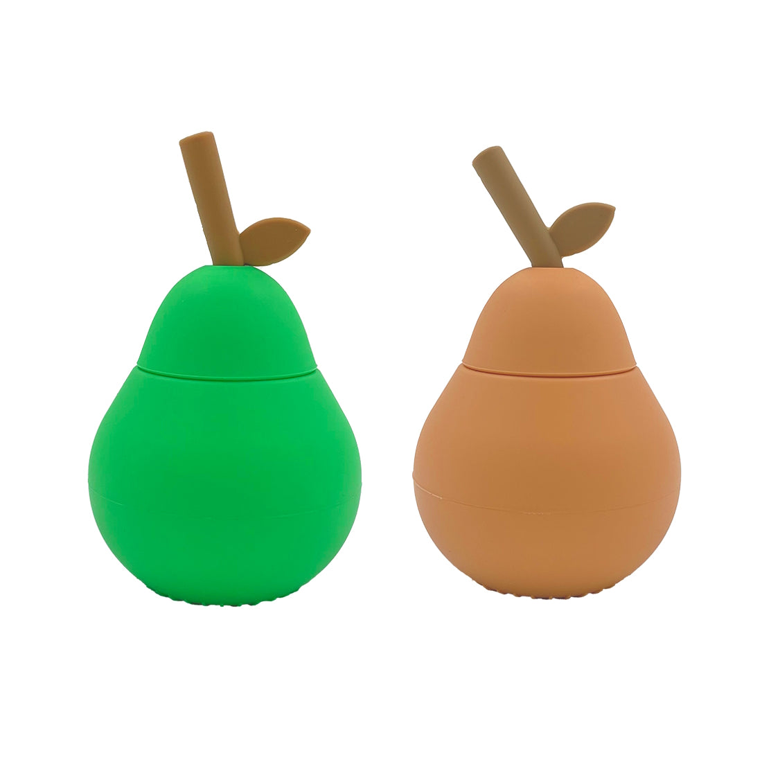 OYOY-pear-cup-2pk-apricot-green