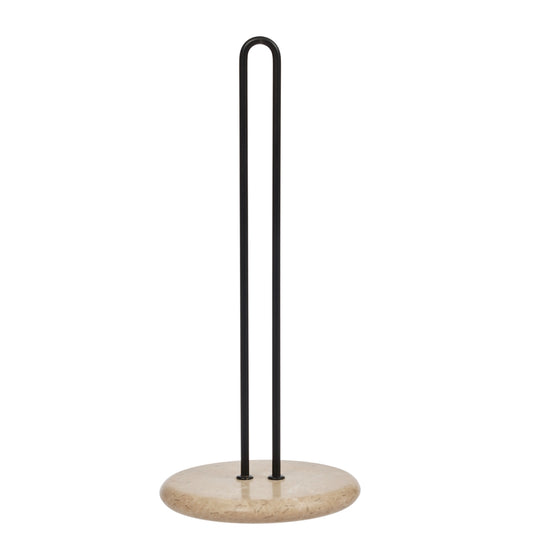 OYOY Savi Marble Paper Towel Holder Beige